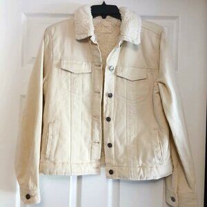 Harper Heritage Jacket Long Sleeve Beige, Size Medium for Fall and Winter